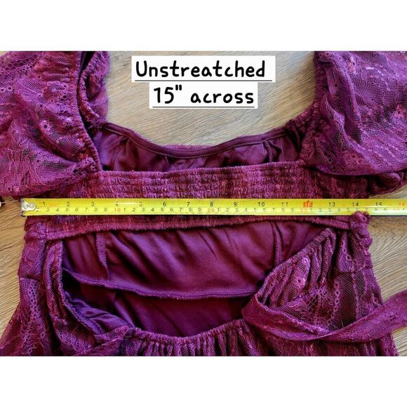 Women's lace dress large nwt Altered States large burgundy sexy cocktail - Picture 3 of 8